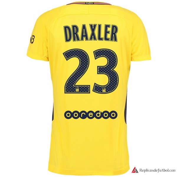 Camiseta Paris Saint Germain Segunda equipación Draxler 2017-2018